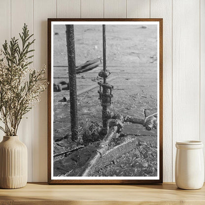 Vintage Oil Well Pump in Creek County Oklahoma 1940