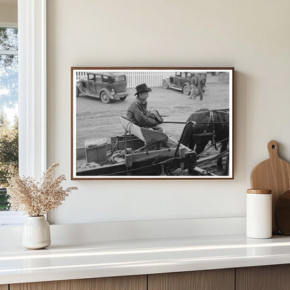 Farmer and Son Arriving in Eufaula 1940