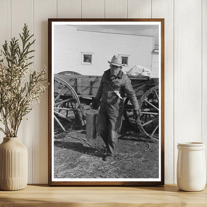 Farmer Transporting Milk Eufaula Oklahoma February 1940