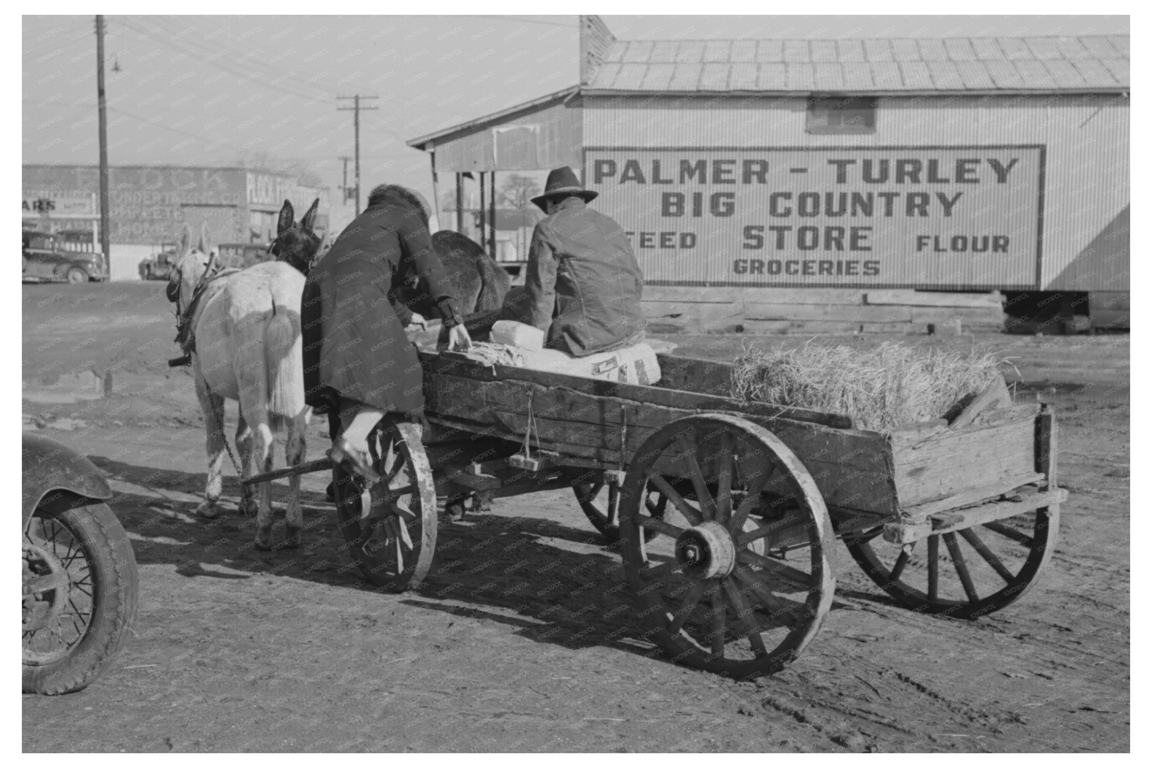 Farmer Leaving Eufaula Oklahoma February 1940