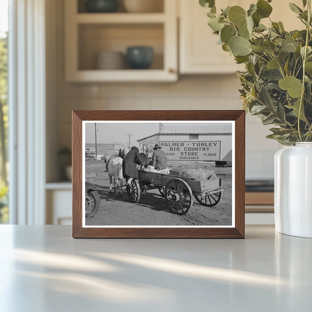 Farmer Leaving Eufaula Oklahoma February 1940