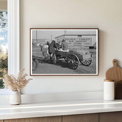 Farmer Leaving Eufaula Oklahoma February 1940