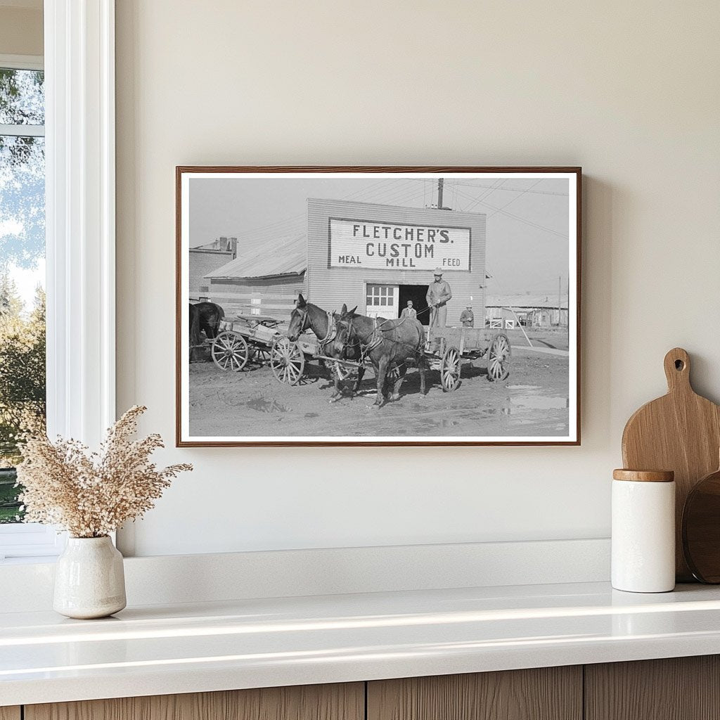 Farmer Leaving Eufaula Oklahoma February 1940 Image