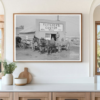 Farmer Leaving Eufaula Oklahoma February 1940 Image