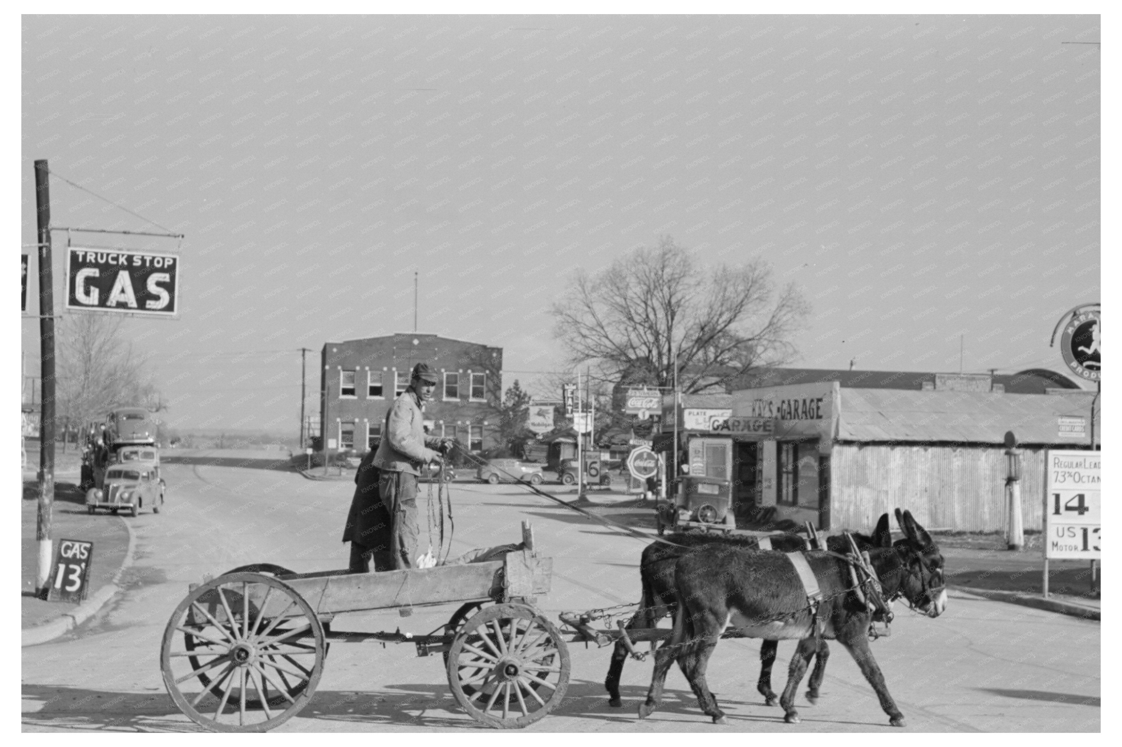 Farmer on Main Street Eufaula Oklahoma February 1940