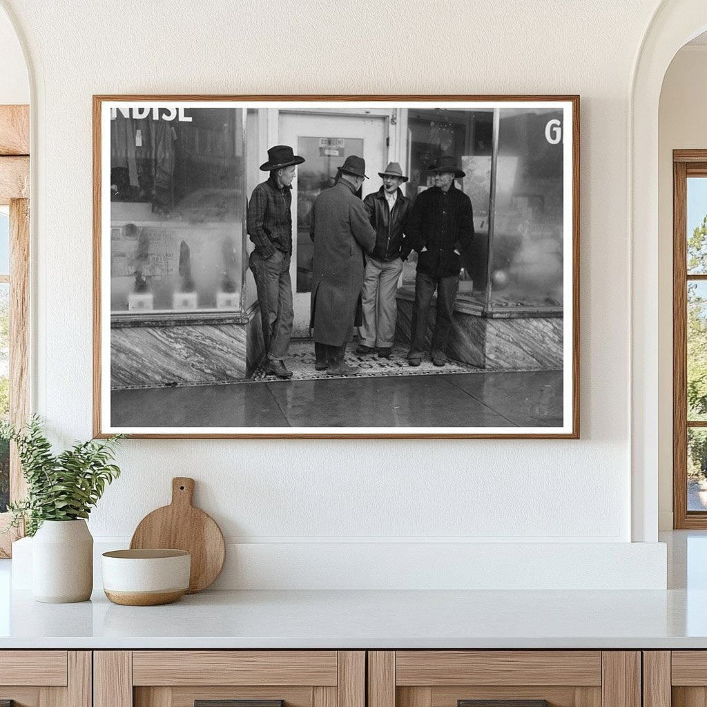 Farmers in Eufaula Oklahoma Rainy Day February 1940