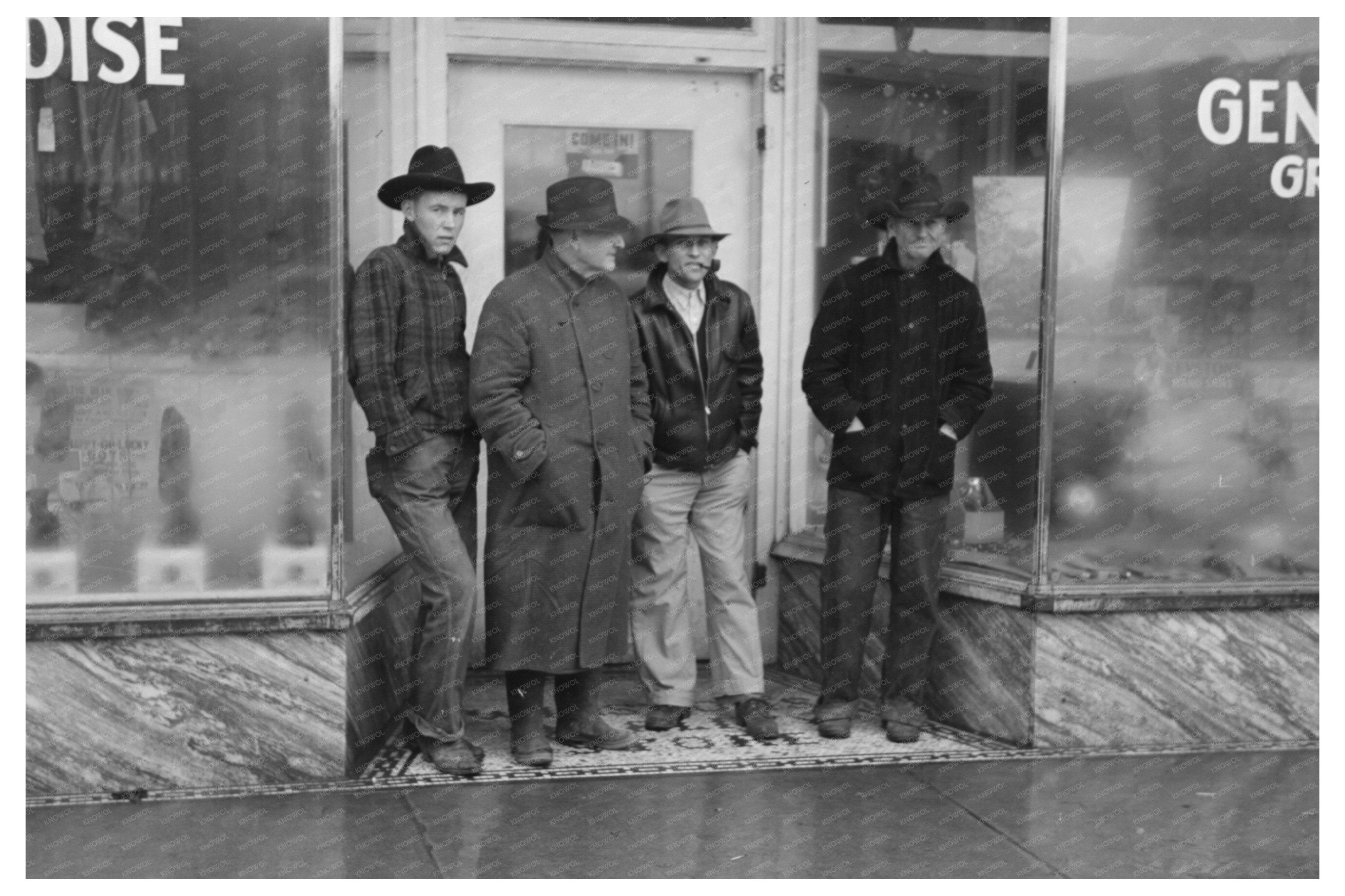 Farmers Gather in Eufaula Oklahoma February 1940