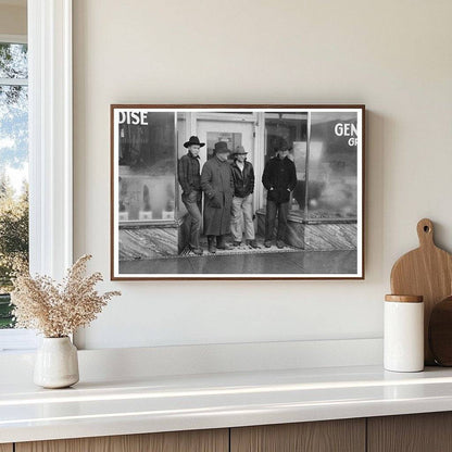 Farmers Gather in Eufaula Oklahoma February 1940