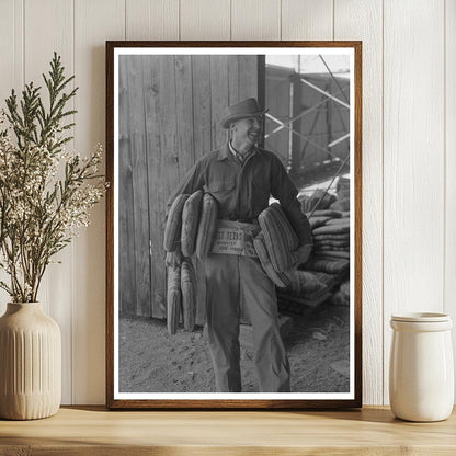 Cushion Seller at San Angelo Fat Stock Show 1940