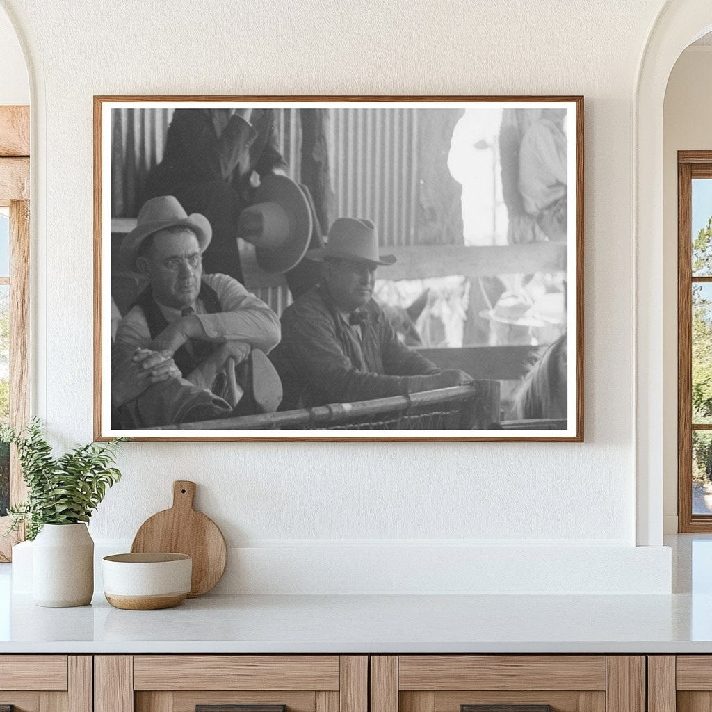 Horse Auction Spectators in San Angelo Texas March 1940