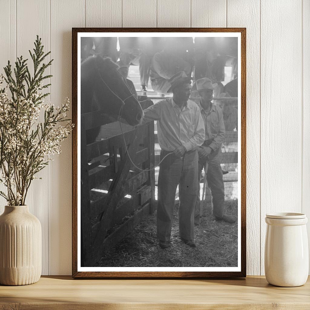 Vintage Horse Auction Spectators San Angelo Texas 1940