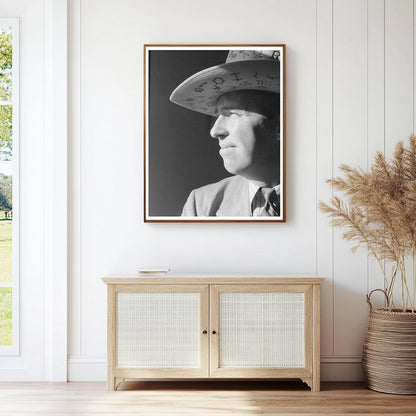 West Texan in Cattle Brand Hat March 1940