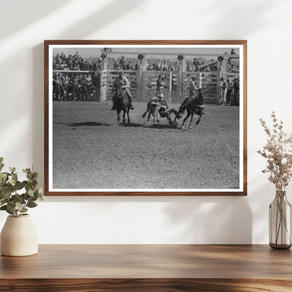 Wild Steer Wrestling at San Angelo Stock Show 1940