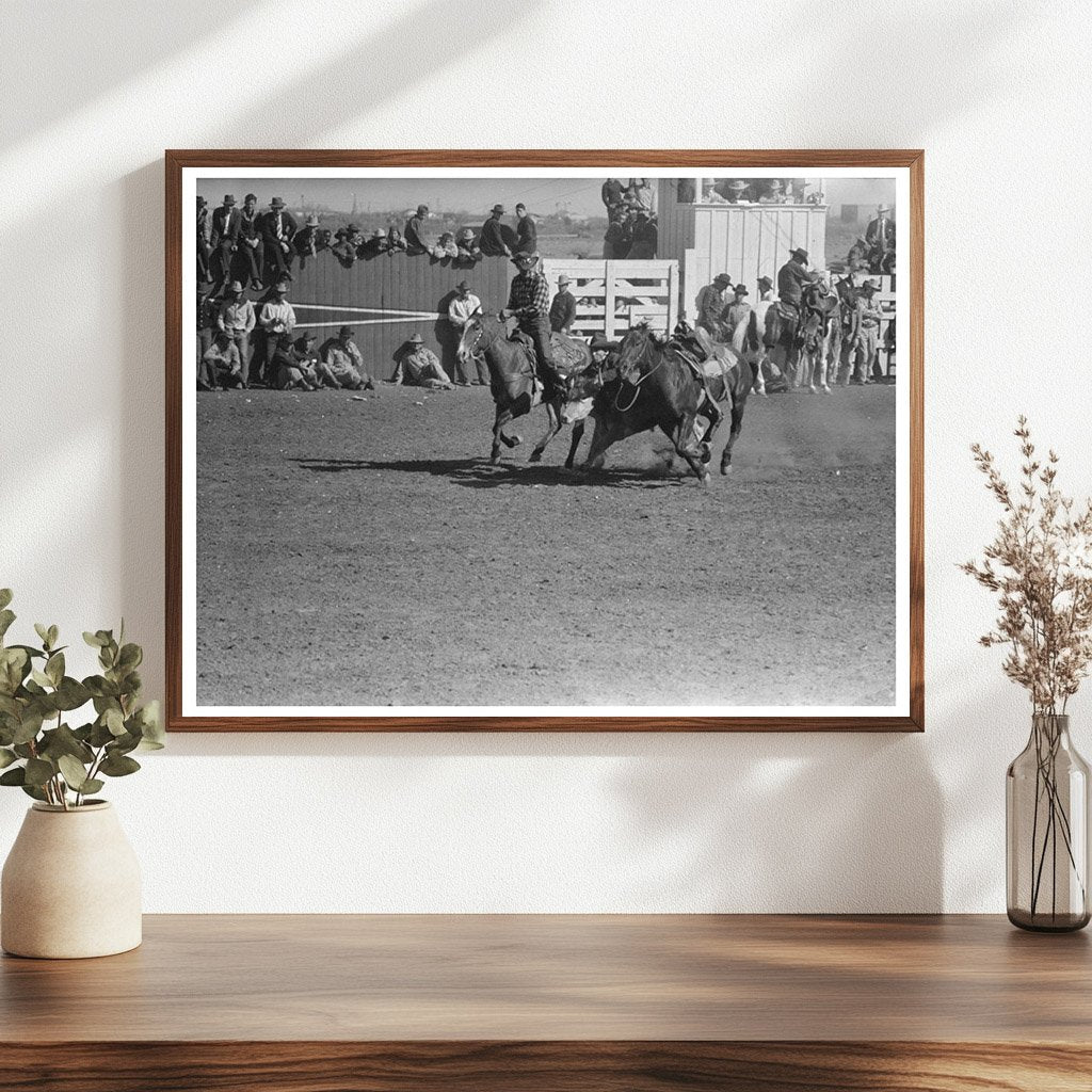 Rodeo Scene at San Angelo Fat Stock Show 1940