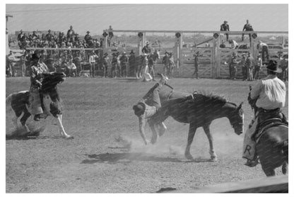 Rodeo Performer Bucked Off Bronco San Angelo Texas 1940