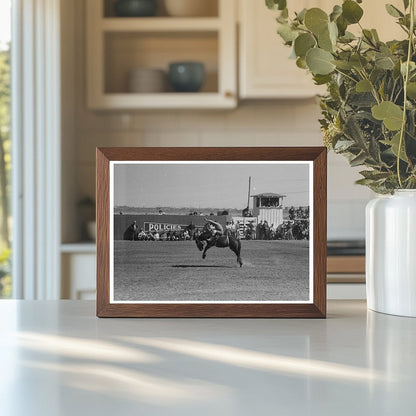 Rodeo Riding Demonstration San Angelo Texas March 1940