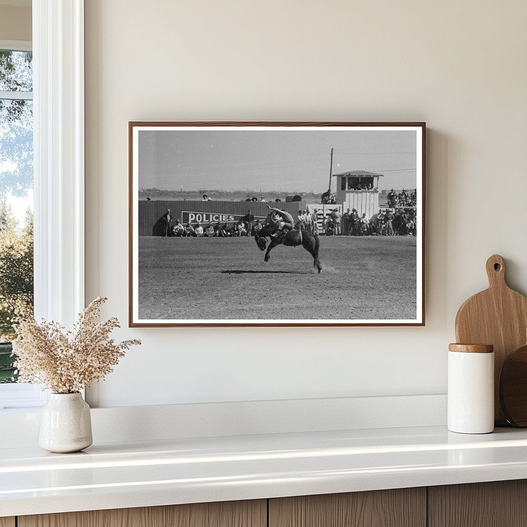 Rodeo Riding Demonstration San Angelo Texas March 1940