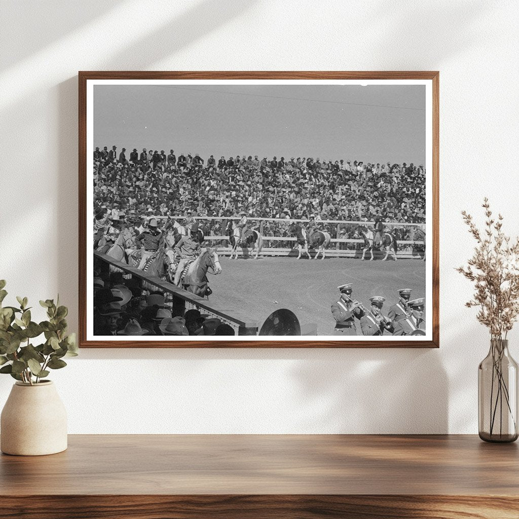 San Angelo Fat Stock Show Scene March 1940 Vintage Image