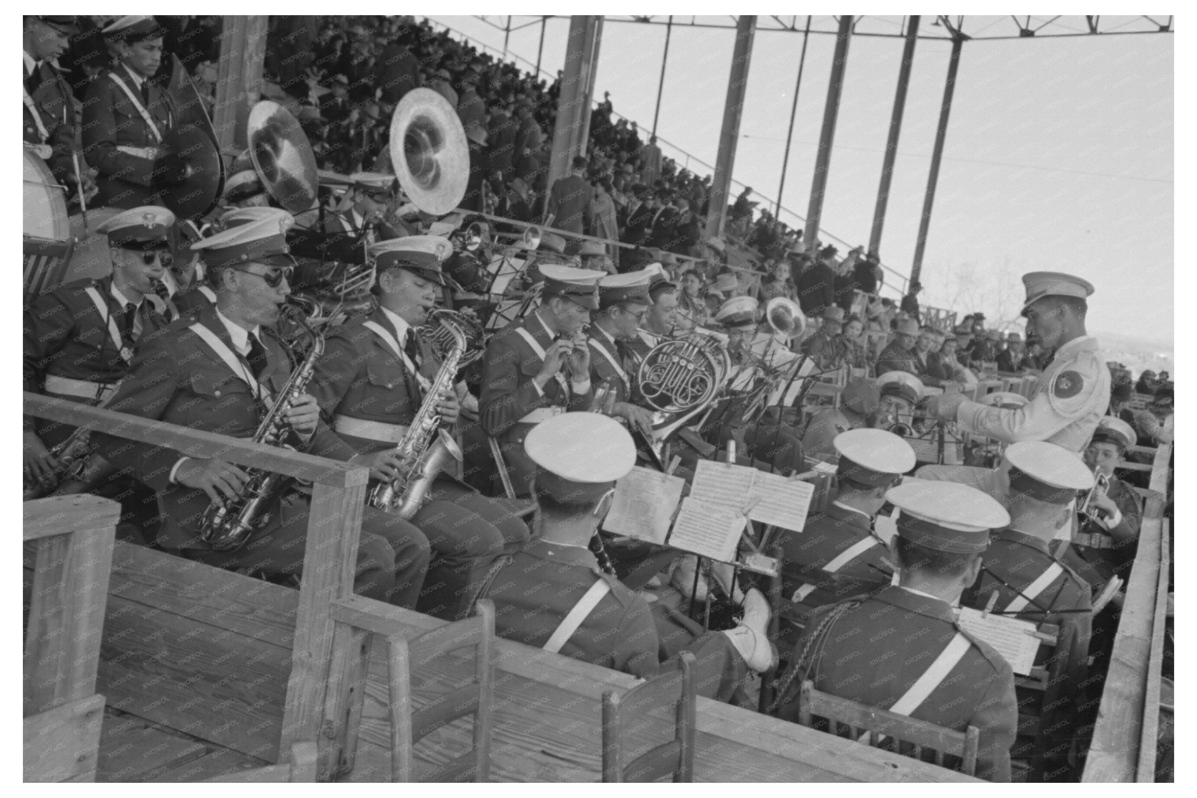 Band Performing at San Angelo Fat Stock Show 1940