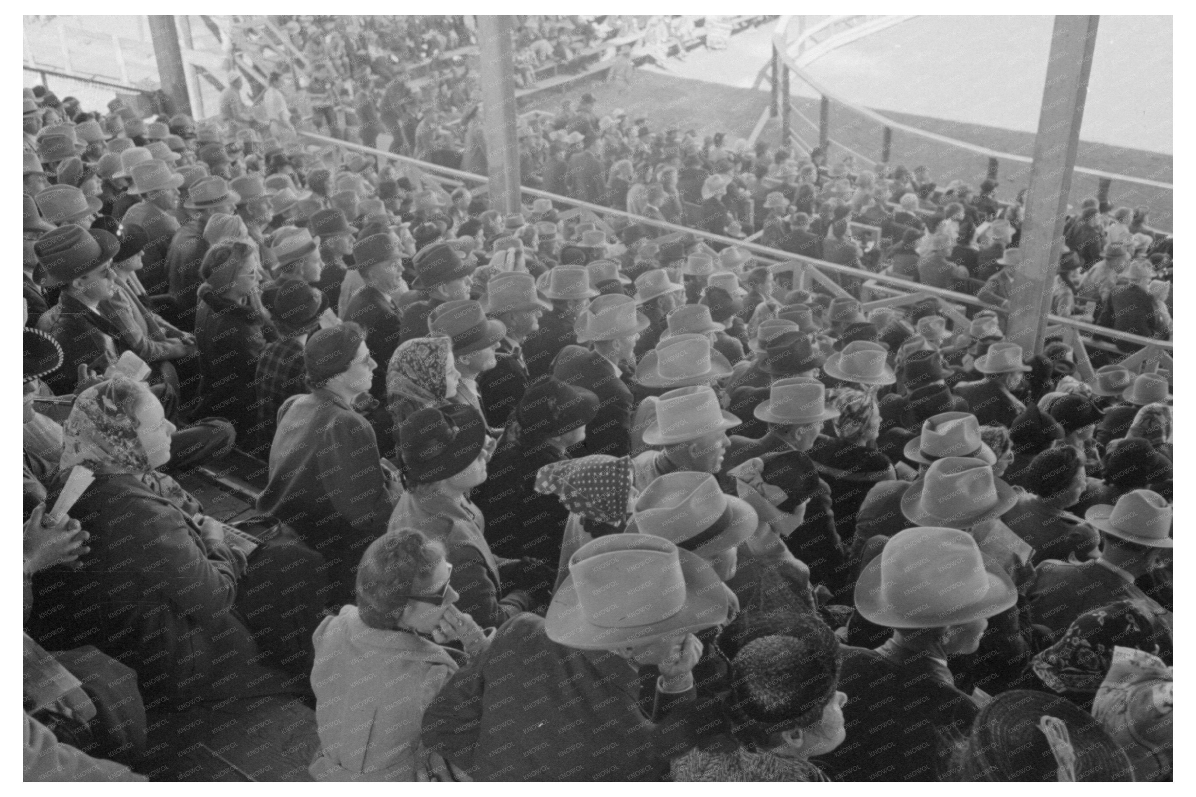 San Angelo Fat Stock Show Rodeo Crowd March 1940