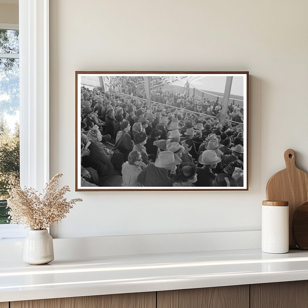 San Angelo Fat Stock Show Rodeo Crowd March 1940