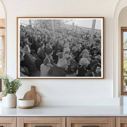 San Angelo Fat Stock Show Rodeo Crowd March 1940