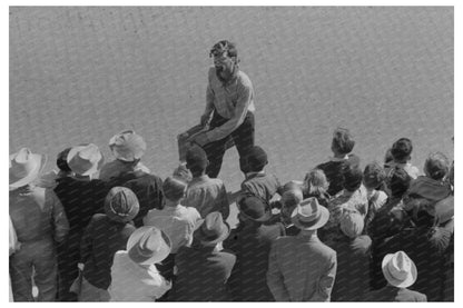 Rodeo Performer Riding Brahma Bull San Angelo 1940