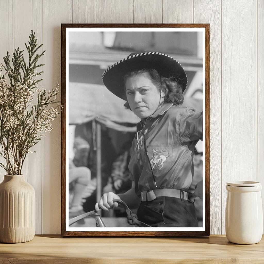 Girl Rodeo Performer San Angelo Fat Stock Show 1940