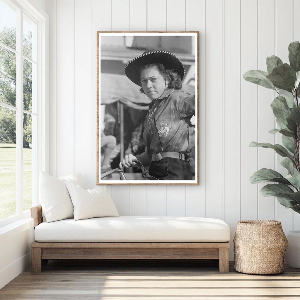 Girl Rodeo Performer San Angelo Fat Stock Show 1940