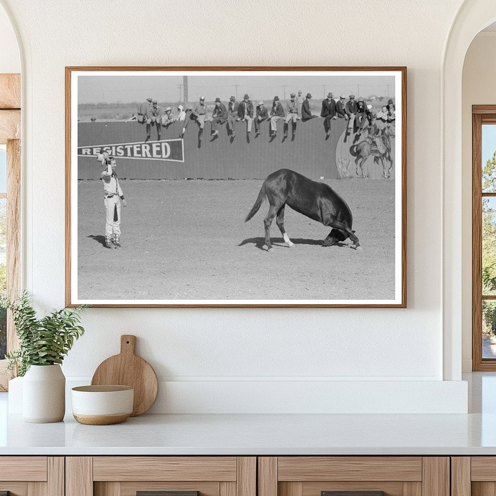 High School Rodeo Horse and Trainer San Angelo 1940