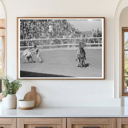 San Angelo Fat Stock Show Rodeo Scene March 1940