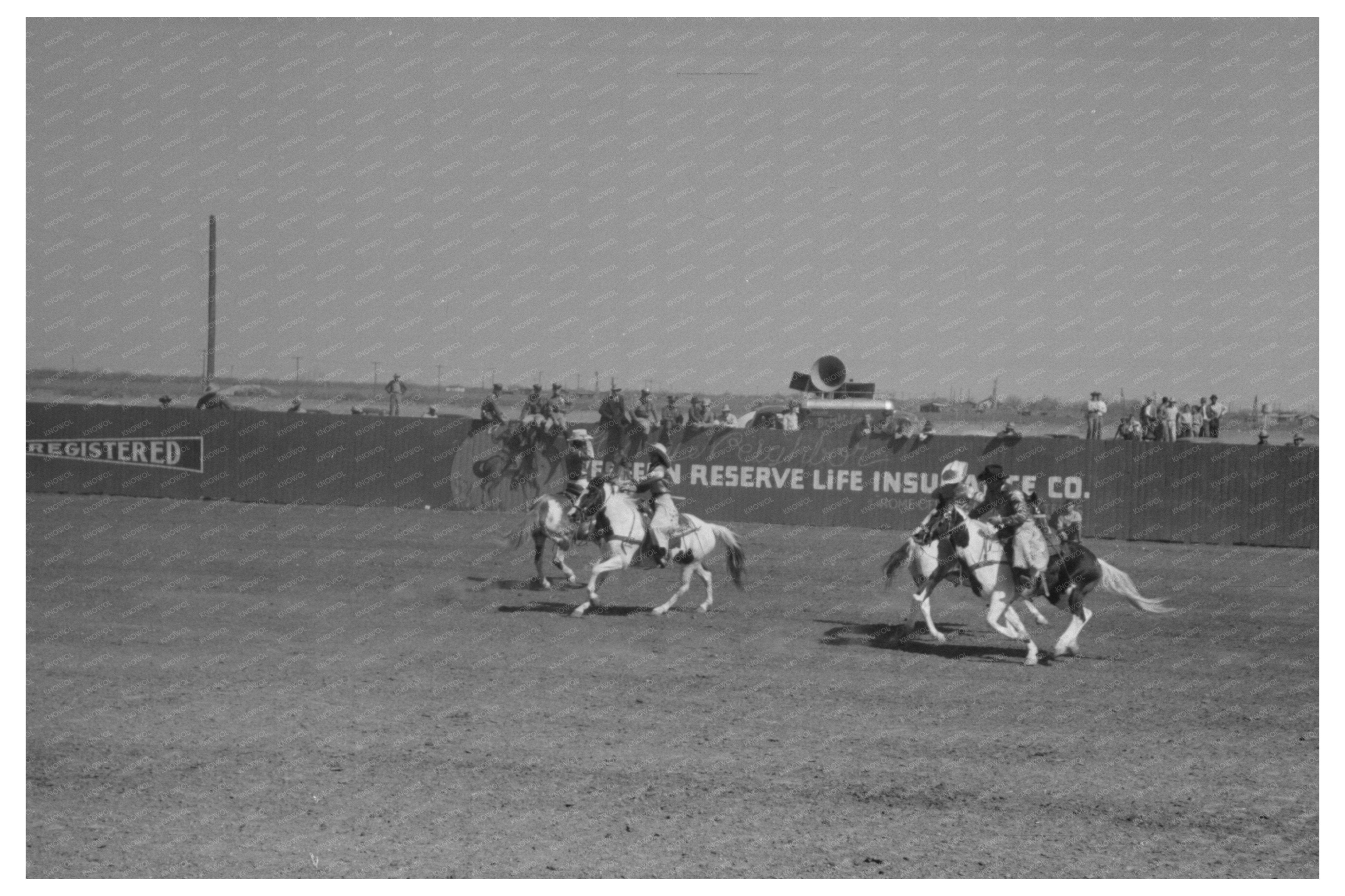 Rodeo Scene San Angelo Fat Stock Show March 1940