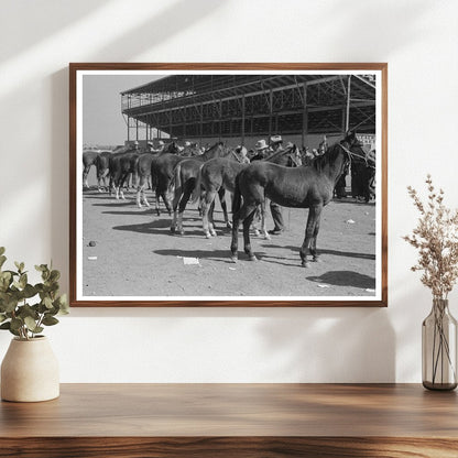 West Texan with Horse at San Angelo Stock Show 1940