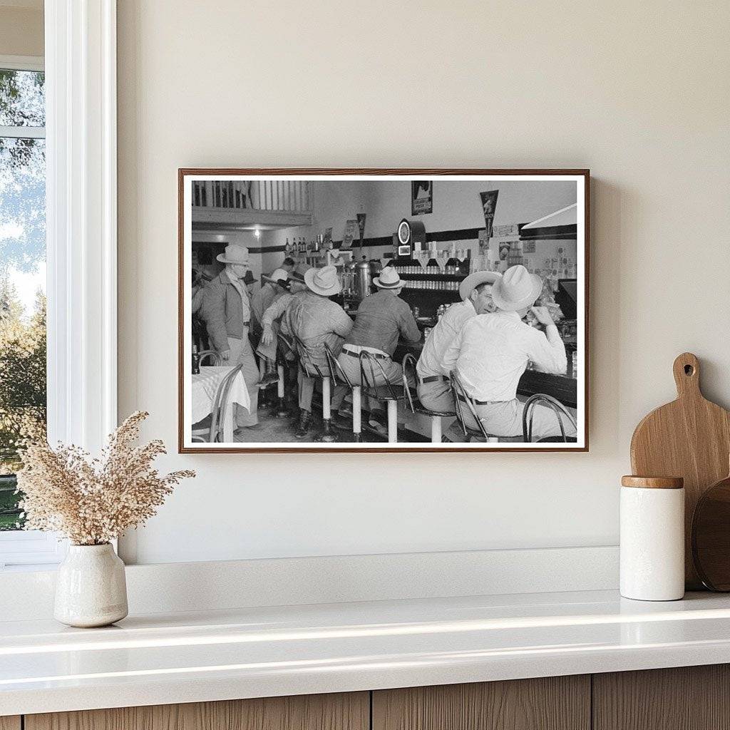 Junction Texas Cafe Interior March 1940 Photo