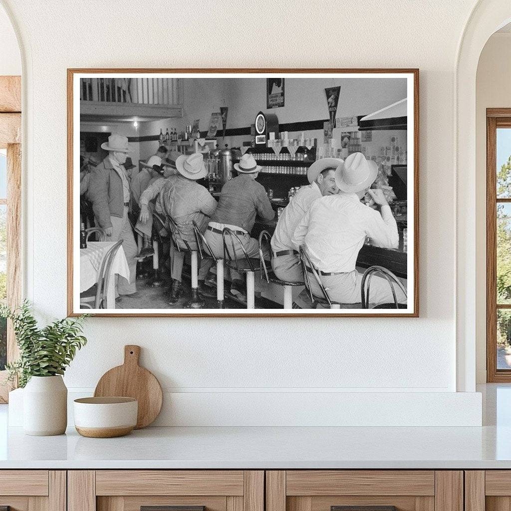 Junction Texas Cafe Interior March 1940 Photo