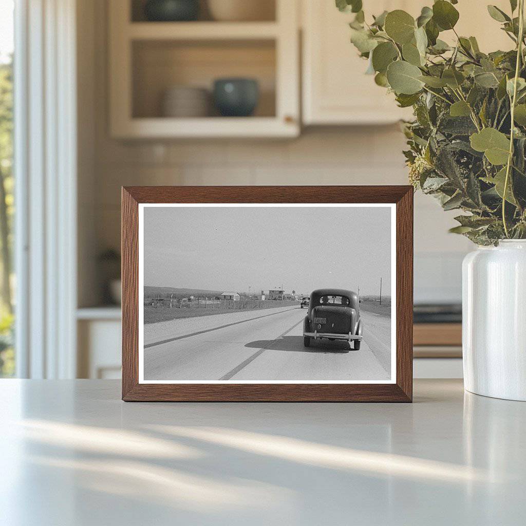 Highway Scene North of San Antonio Texas March 1940