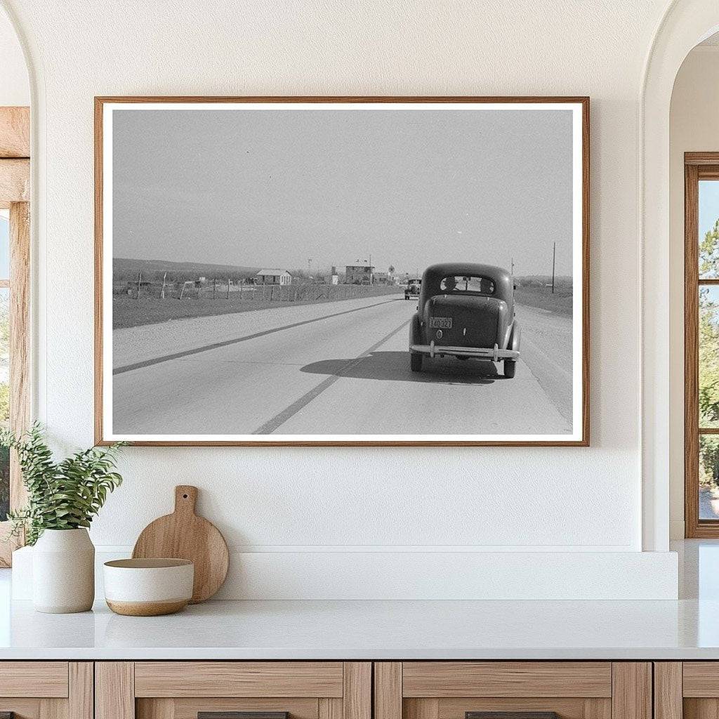 Highway Scene North of San Antonio Texas March 1940