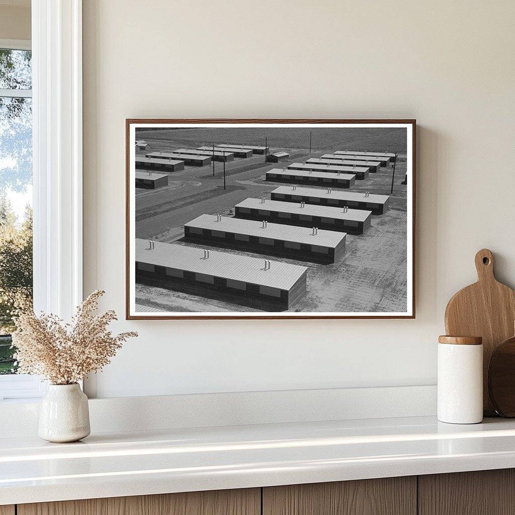 Row Shelters at Migrant Camp Sinton Texas March 1940