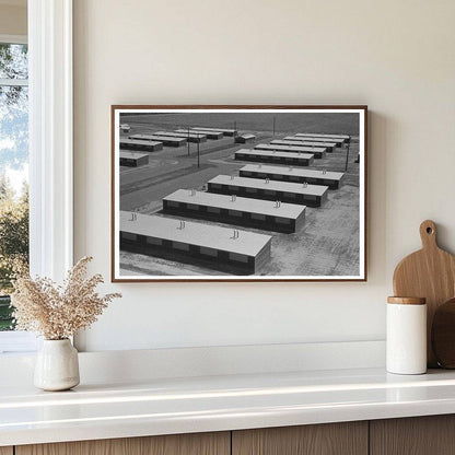 Row Shelters at Migrant Camp Sinton Texas March 1940