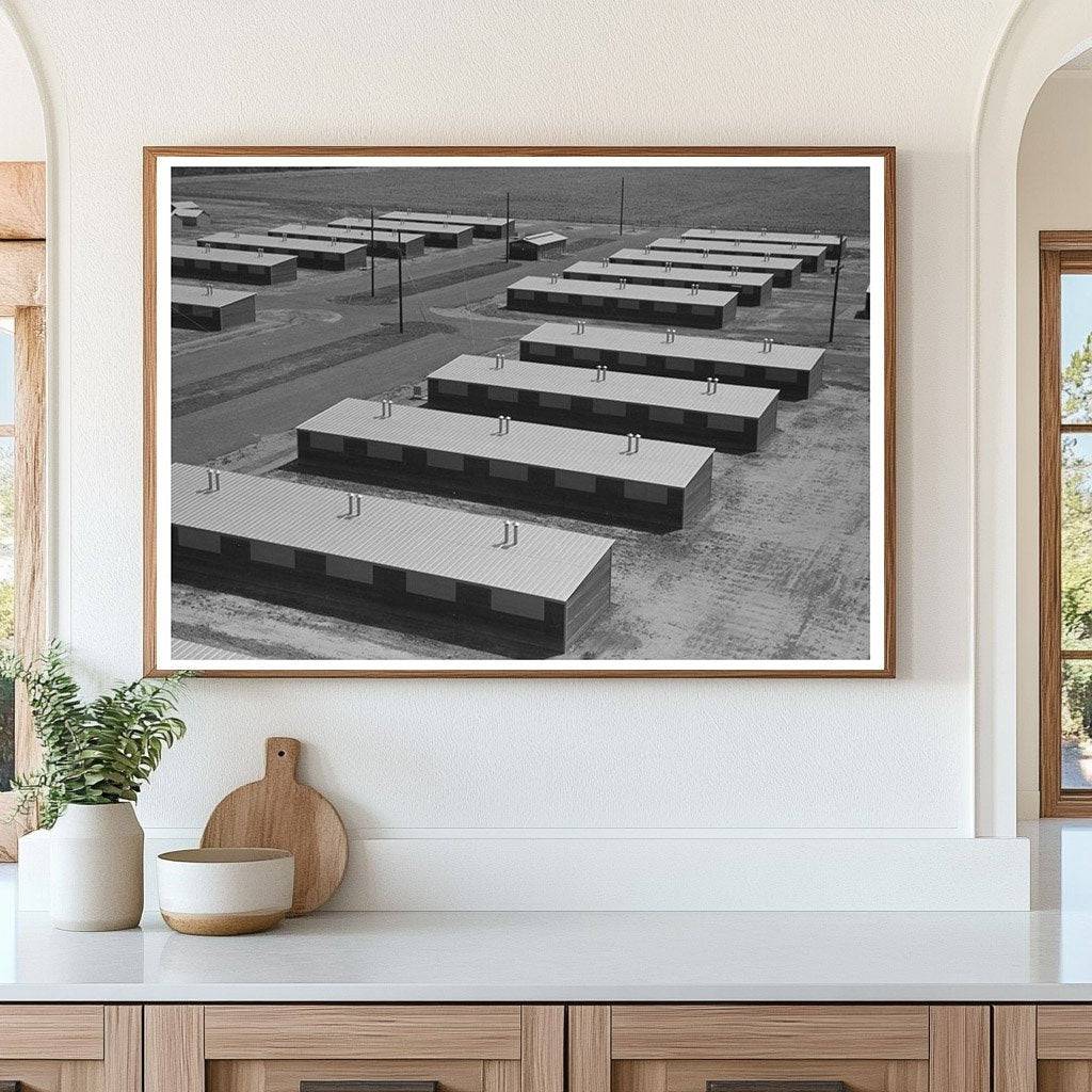 Row Shelters at Migrant Camp Sinton Texas March 1940