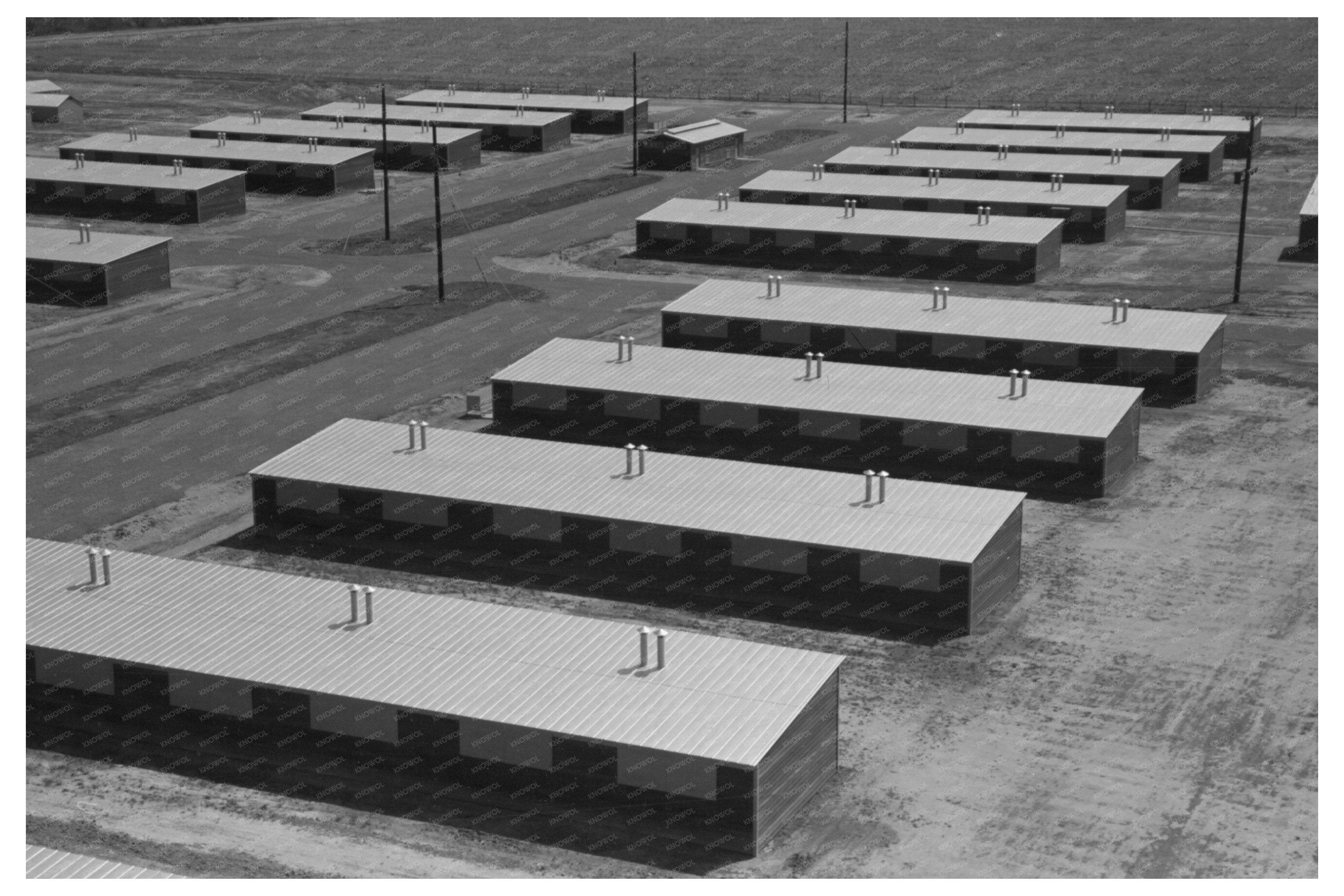 Migratory Camp Row Shelters Sinton Texas March 1940