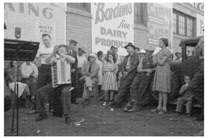 Orchestra Performance Outside Grocery Store Phoenix 1944