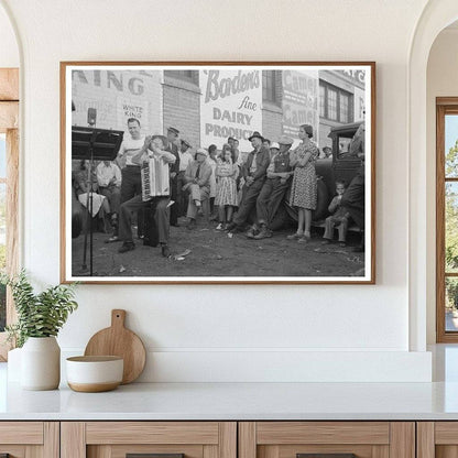 Orchestra Performance Outside Grocery Store Phoenix 1944