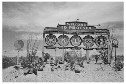 Vintage Sign in Phoenix Arizona May 1940