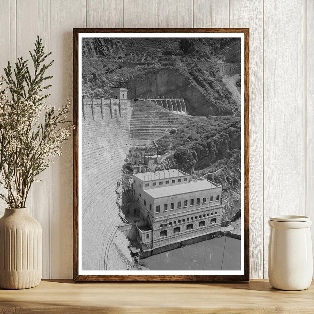 Theodore Roosevelt Dam Powerhouse Vintage Photo 1940