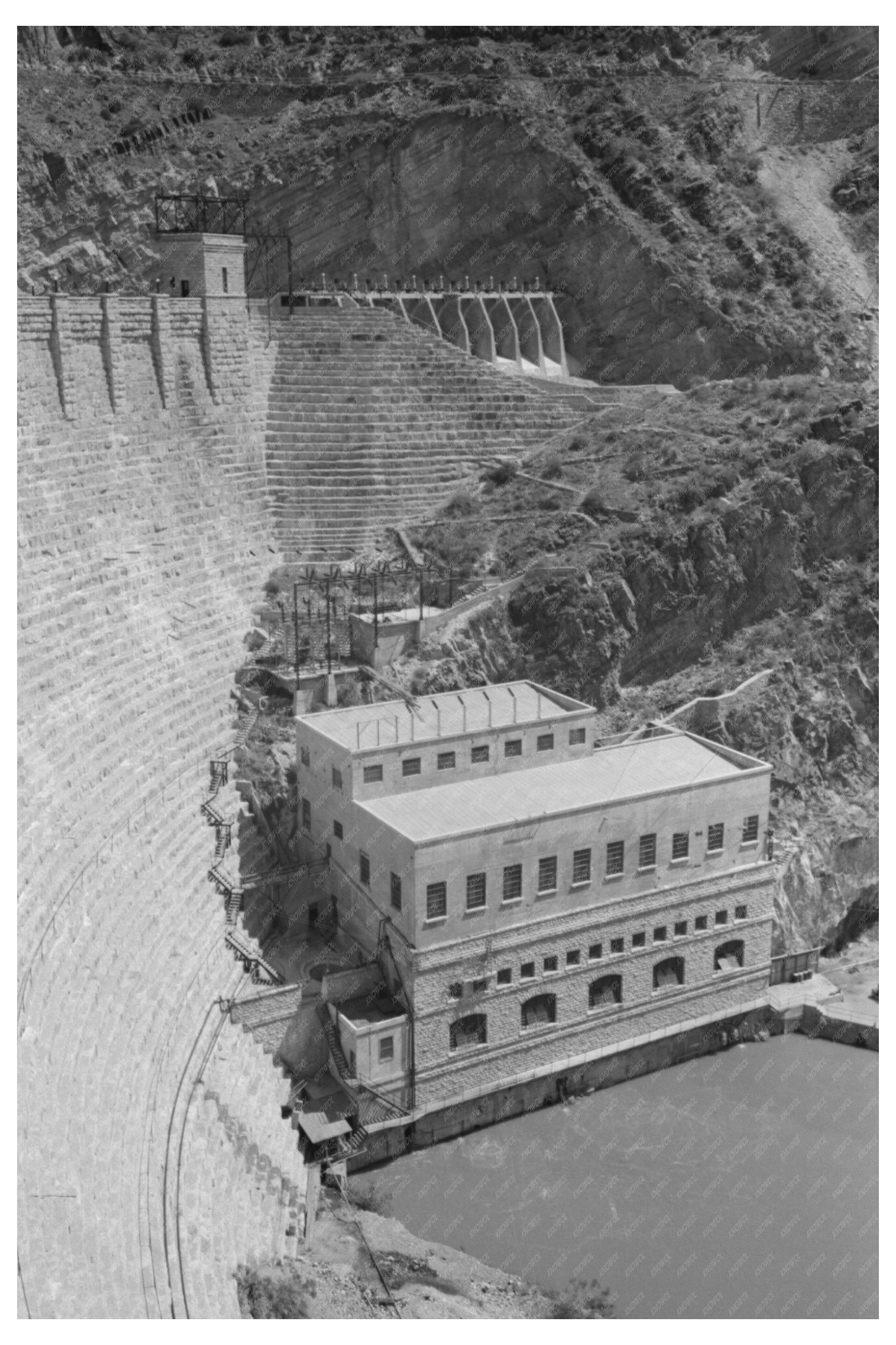 Roosevelt Dam Powerhouse Arizona May 1940