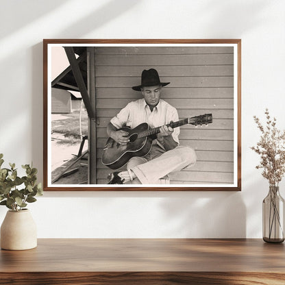 Guitarist at Agua Fria Labor Camp Arizona May 1940