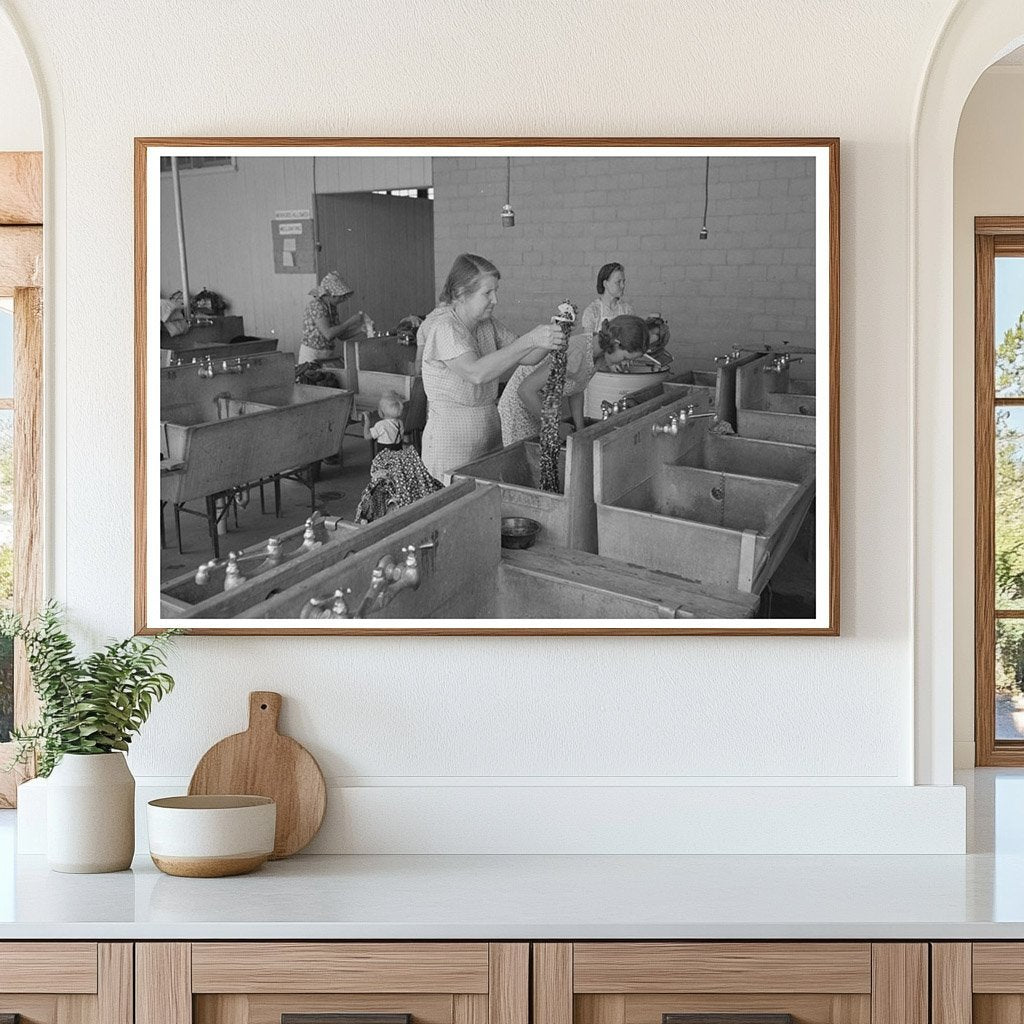 Laundry Room at Agua Fria Migratory Labor Camp 1940