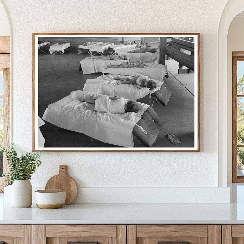 Children Sleeping at WPA Nursery School Arizona 1940