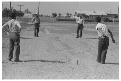 Horseshoe Pitching at Agua Fria Labor Camp May 1940